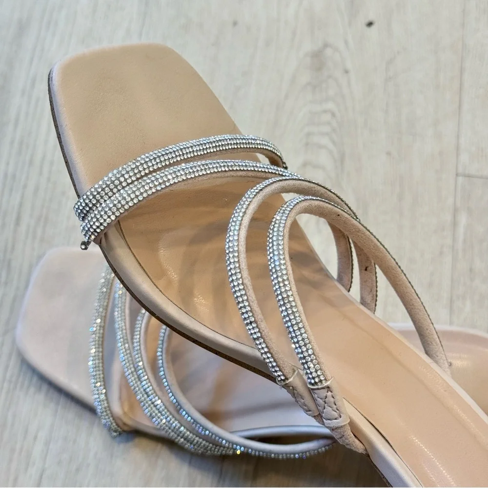 White Slick Shiny Mary Jane Buckle Two Strap Block Low Heel - Picture 6 of 6